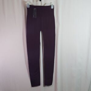 Sofra Long Free Size Burgundy Leggings (AF)